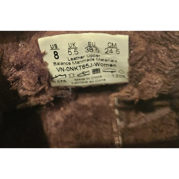 VANS OFF THE WALL Womens Brown Suede Leather Mid Top Boots 8M Lace Up Shoes - Picture 11 of 13